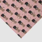 Zwart Vrouwen, Gouden tinten, Zwarte Stippen, Blus Tissuepapier (Detail)