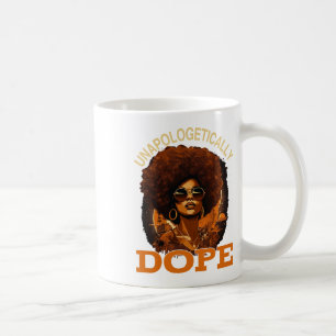 Zwart Vrouwen Unapologetisch Drug Juneteenth Zwart Koffiemok