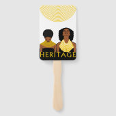 Zwart vrouwenstammenerfgoed Ketting AFRIKAANSE erf Handwaaier (Achterkant)