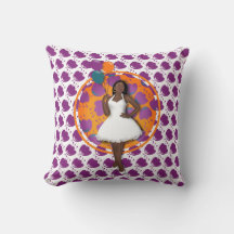 Zwart vrouwtje kleurrijke ballonnen ventilator wit