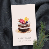 ZWART VRUCHTENSTROOM PATISSERIE CUPCAKE BAKERY VISITEKAARTJE