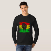 Zwart vuist origineel zwart symbool Afrikaanse naa T-shirt (Voorkant volledig)