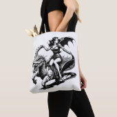 Zwart vuur tote bag (Dichtbij)