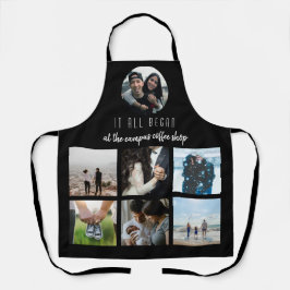 Zwart waar alles begon Jubileum Foto Collage Schort