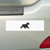 zwart_wandelen bumpersticker (Op auto)