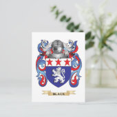 Zwart wapen (familiewapen) briefkaart (Staand voorkant)