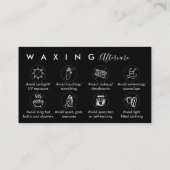 Zwart wassen na instructies voor zorgadvies visitekaartje (Achterkant)