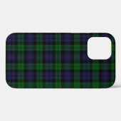 Zwart Watch Tartan Schotse Ruit Case-Mate iPhone Case (Achterkant (horizontaal))