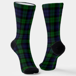 Zwart Watch Tartan Schotse ruit Sokken