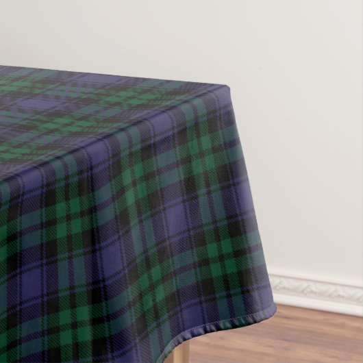 Zwart Watch Tartan, Schotse Ruit Tafelkleed (Voorbeeld)