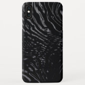 Zwart water golvend ontwerp Case-Mate iPhone case (Achterkant)