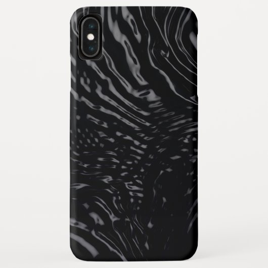 Zwart water golvend ontwerp Case-Mate iPhone case (Achterkant)