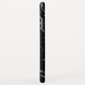 Zwart water golvend ontwerp Case-Mate iPhone case (Achterkant/rechts)