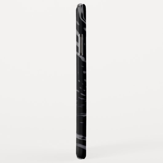 Zwart water golvend ontwerp Case-Mate iPhone case (Achterkant/rechts)