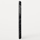 Zwart water golvend ontwerp Case-Mate iPhone case (Achterkant/links)