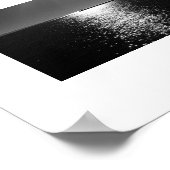 Zwart Water Reflectie Zwart-wit Fotografie Poster (Hoek)