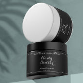 Zwart Waterdicht Body Butter Label Waterfles Etiket