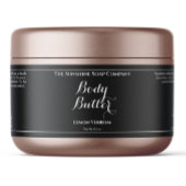 Zwart Waterdicht Body Butter Label Waterfles Etiket