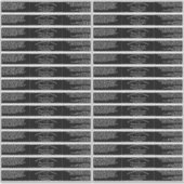 Zwart Waterdicht Cosmetica Etiket 1" x 7" Sticker (Voorkant)