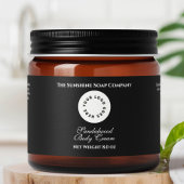 Zwart Waterdicht Cosmetics Jar Label met Logo Waterfles Etiket