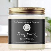 Zwart Waterdicht Cosmetics Jar Label met Logo Waterfles Etiket