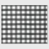 Zwart Waterverf Buffalo geplakt omlooppapier Cadeaupapier (Vlak)