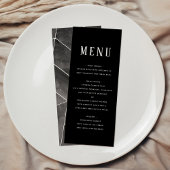 Zwart Waterverf Geometric Gala Menu