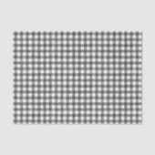 Zwart Waterverf Gingham-weefselpapier Tissuepapier (Voorkant)