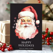 Zwart  Waterverf Sinterklaas Kerstmis Feestdagen Kaart