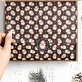 Zwart  Waterverf Sinterklaas Kerstmis Tissuepapier