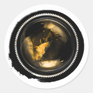 Zwart Wax Mystic Gold Topaz Opal Crest Seal Ronde Sticker