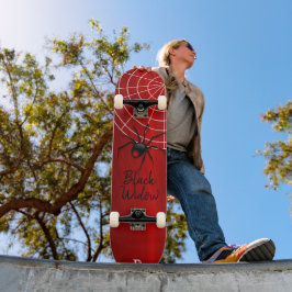 Zwart weduwe dd merk persoonlijk skateboard