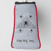 Zwart Weduwe Spinnen Rood Zandloper in Zwart Web Golfheadcover (Draai 90)