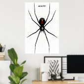 Zwart weduwenontwerp poster (Thuiskantoor)