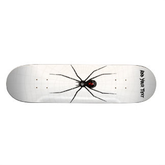 Zwart weduwenontwerp skateboard