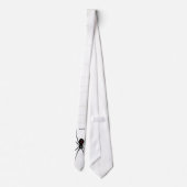 Zwart weduwenontwerp stropdas (Achterkant)