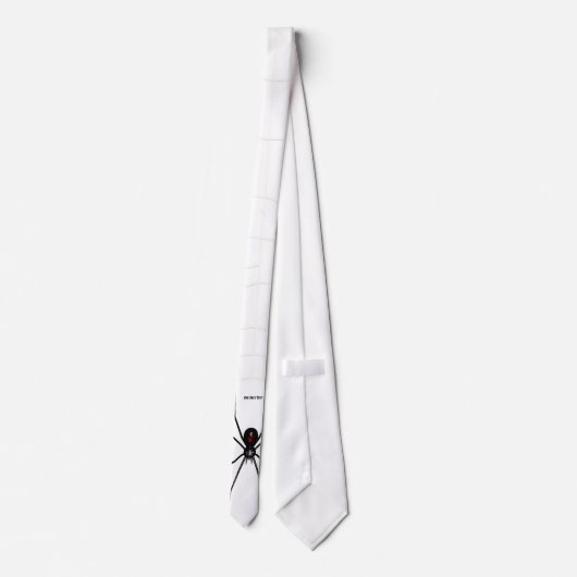 Zwart weduwenontwerp stropdas (Achterkant)