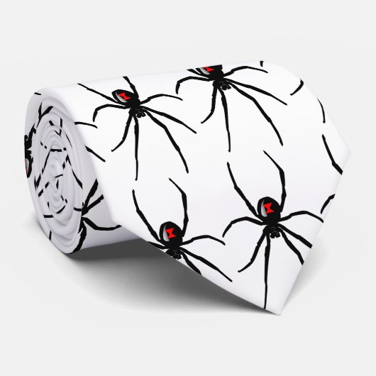 Zwart weduwnaar stropdas (Opgerold)