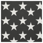 Zwart weefsel met wit Star-patroon Stof (Swatch)