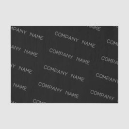 Zwart weefselpapier met de naam van het eigen bedr tissuepapier