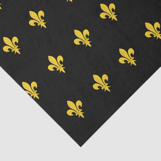 Zwart weefselpapier met gouden veters tissuepapier (Detail)