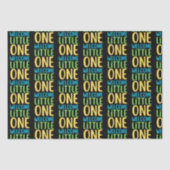 Zwart "Welcome Little One" Baby shower Tissuepapier (Voorkant)