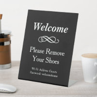 Zwart Welkom Schoenen Uit WiFi