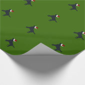 Zwart werkpapier voor kerstmanden cadeaupapier (Hoek)