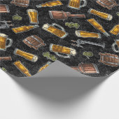 Zwart werkpapier voor SW Beer Cadeaupapier (Hoek)