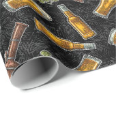 Zwart werkpapier voor SW Beer Cadeaupapier (Rol Hoek)