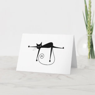Zwart Whimsy Kat 8 Kaart