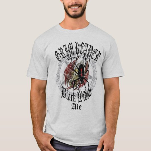 ZWART-WIDOW-ALE #3 T-SHIRT (Voorkant)