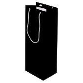 Zwart Wijn Cadeautas (Voorkant Gekanteld)