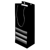 Zwart Wijn Cadeautas (Achterkant Gekanteld)